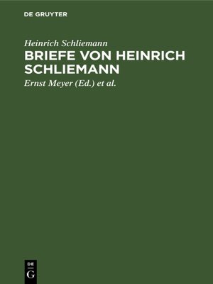 cover image of Briefe von Heinrich Schliemann